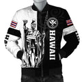 Polynesian Pride Jacket - Hawaii King Polynesian Bomber Jacket - Lawla Style White