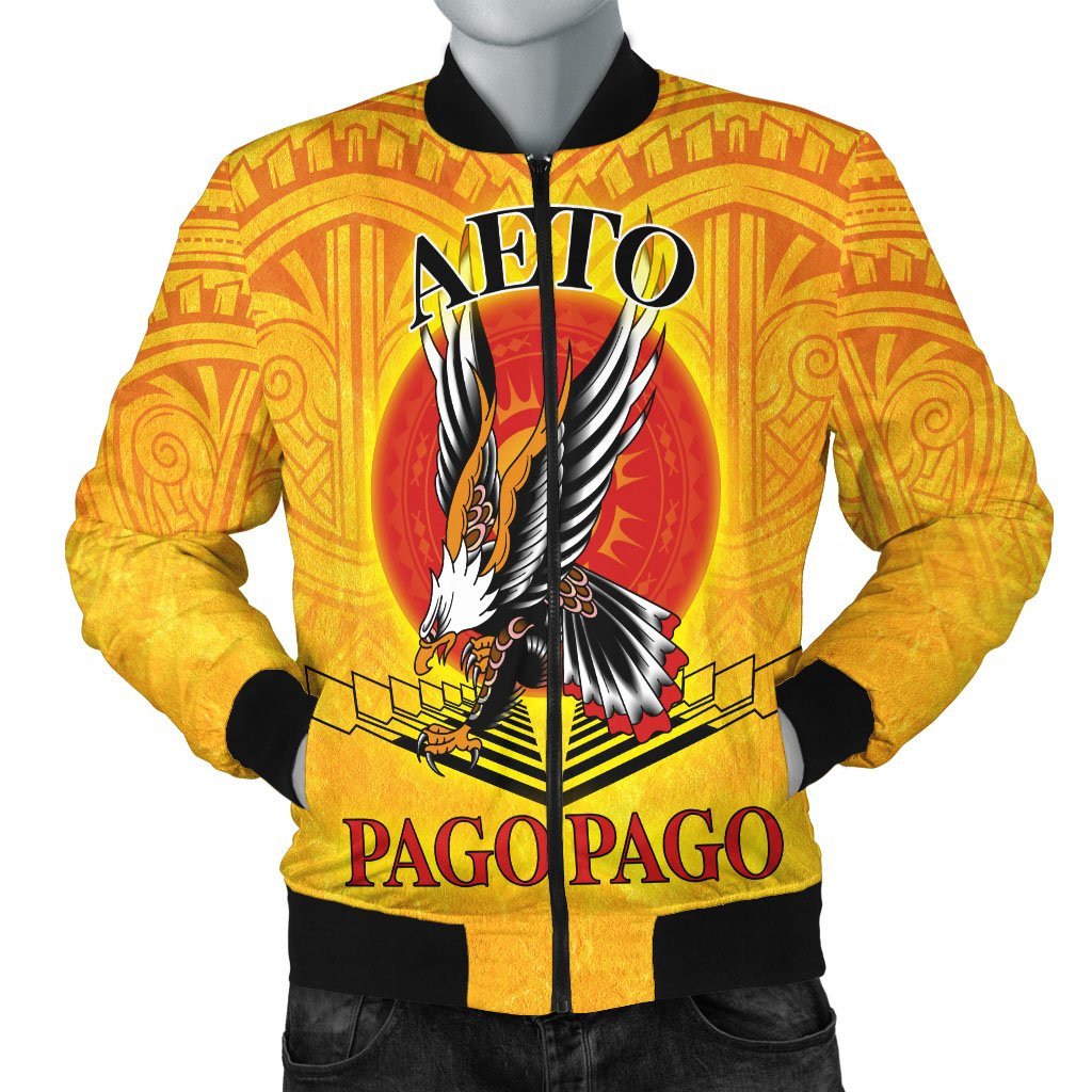 American Samoa Custom Personalised Bomber Jacket - Pago Pago Aeto (Ver 2)