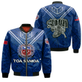 Toa Samoa Rugby Bomber Jacket - Samoan Warrior Pride - LT12