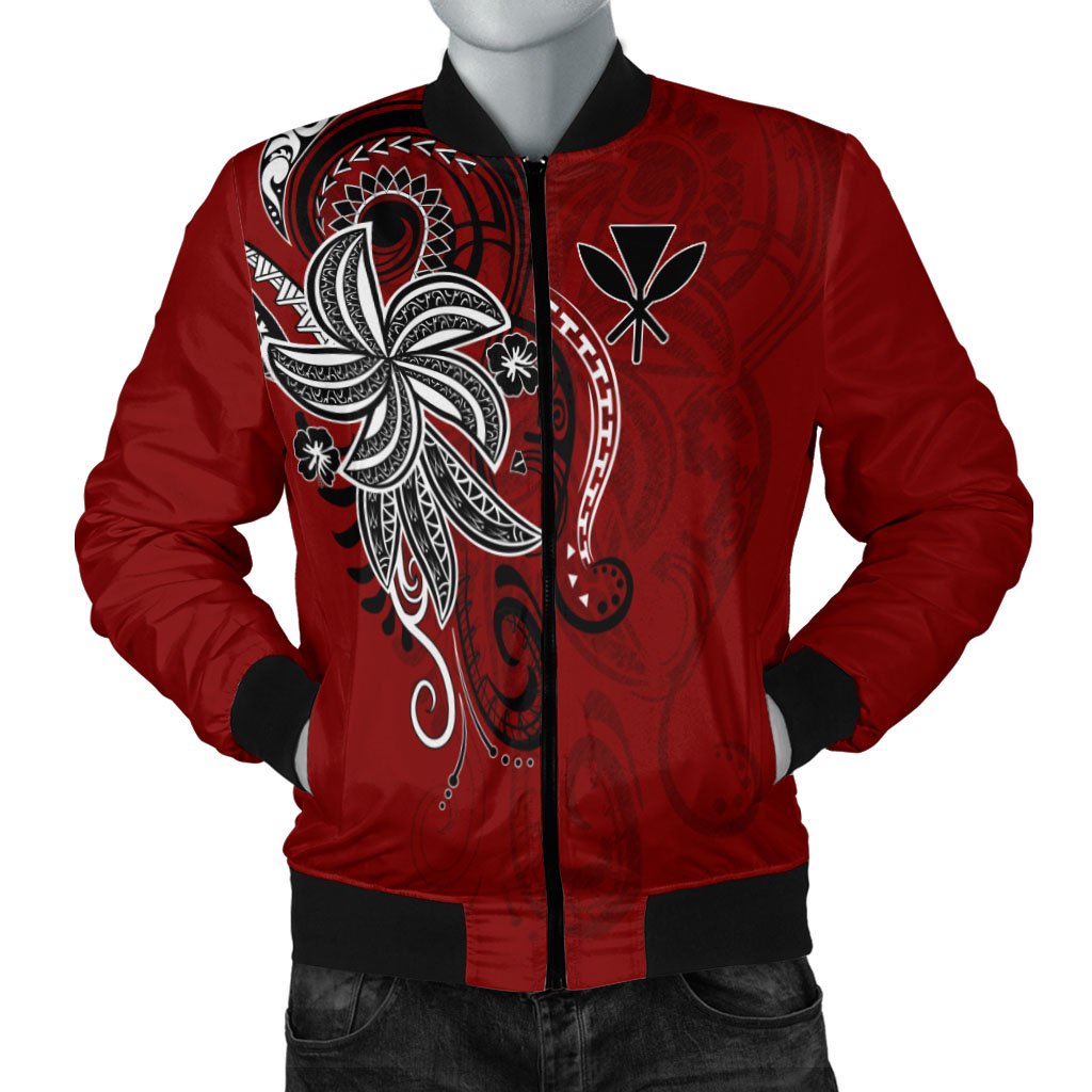 Hawaii Kanaka Maoli Men's Bomber Jacket - Abstract Style