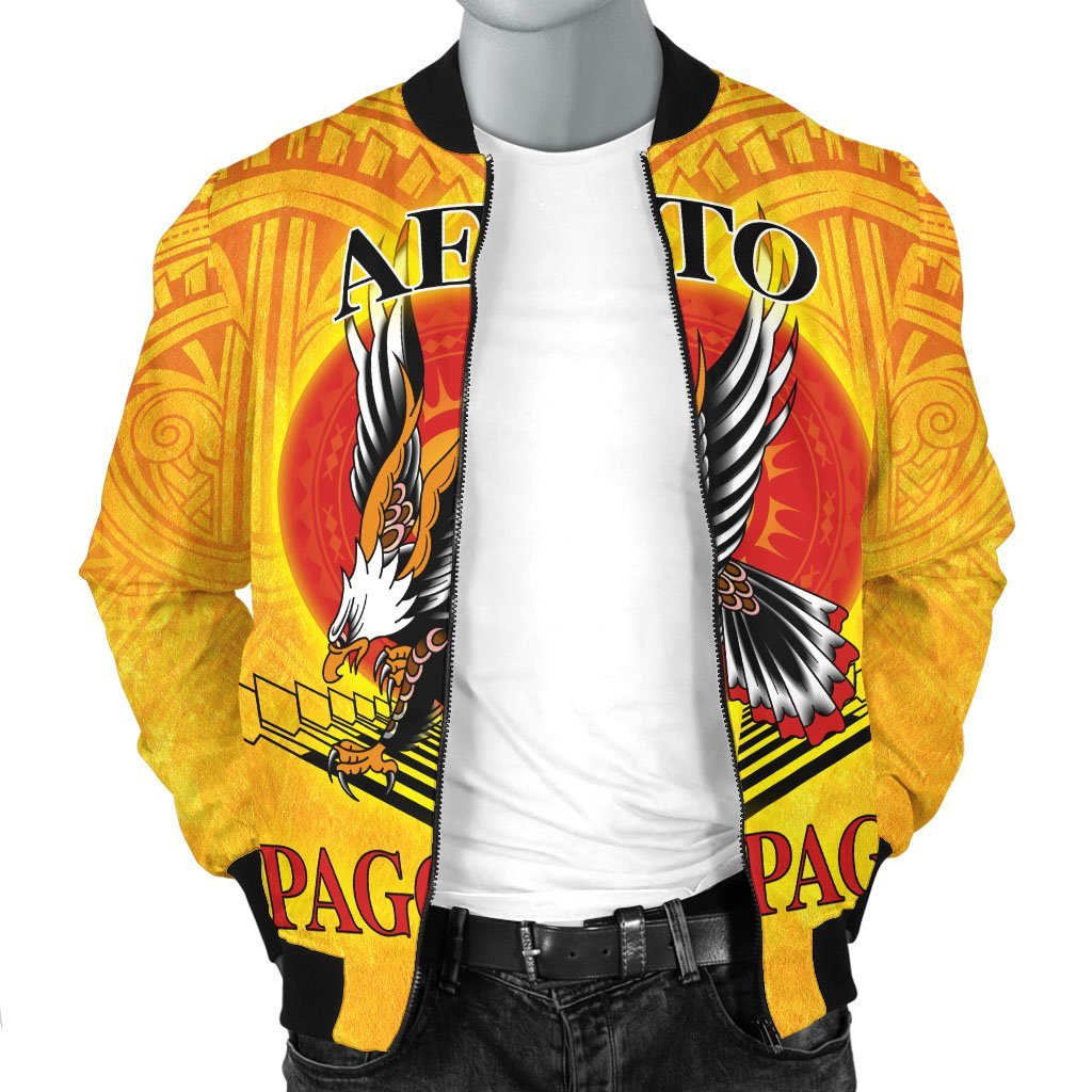 American Samoa Custom Personalised Bomber Jacket - Pago Pago Aeto (Ver 2)