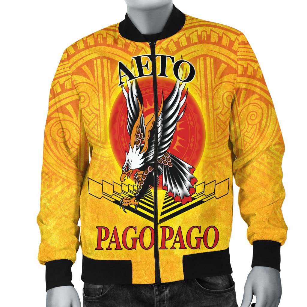 American Samoa Custom Personalised Bomber Jacket - Pago Pago Aeto (Ver 2)