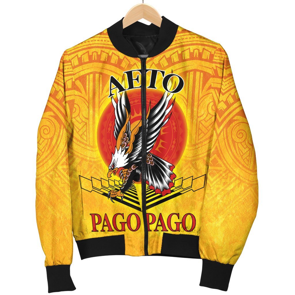 American Samoa Custom Personalised Bomber Jacket - Pago Pago Aeto (Ver 2)