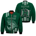 Hawaii Football Bomber Jacket Kakau Rainbow Warriors Helmet LT14