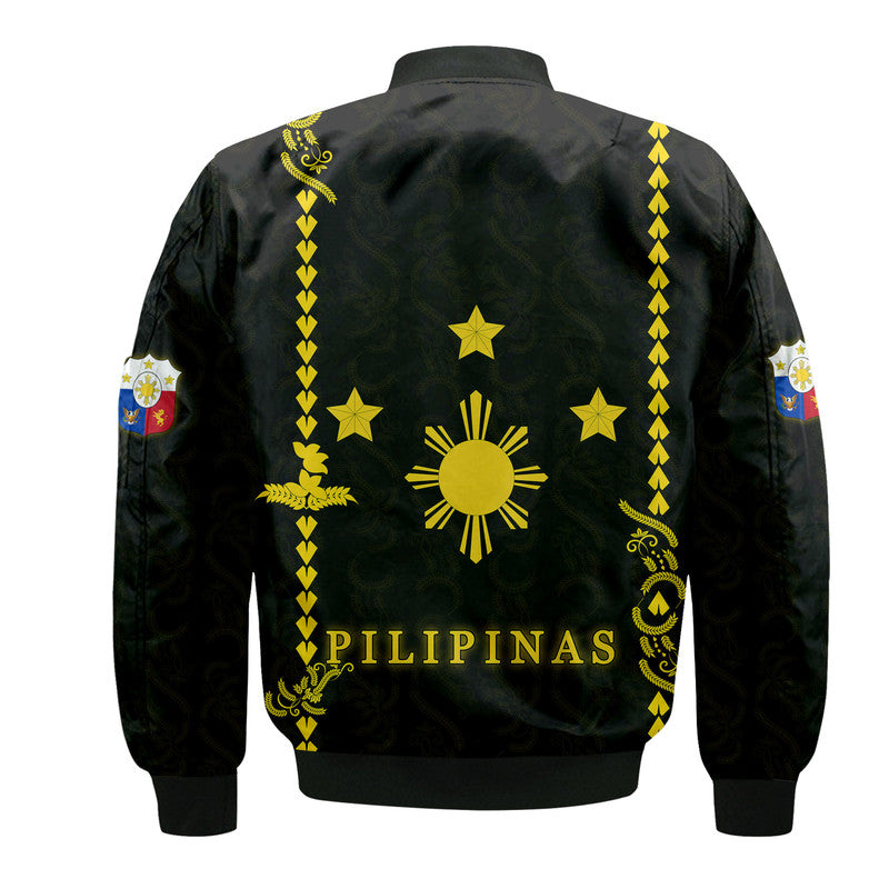 Philippines Bomber Jacket Pechera With Side Barong Patterns LT9