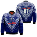 (Customize Personalize) Toa Samoa RLS Warriors Siva Tau Bomber Jacket LT7