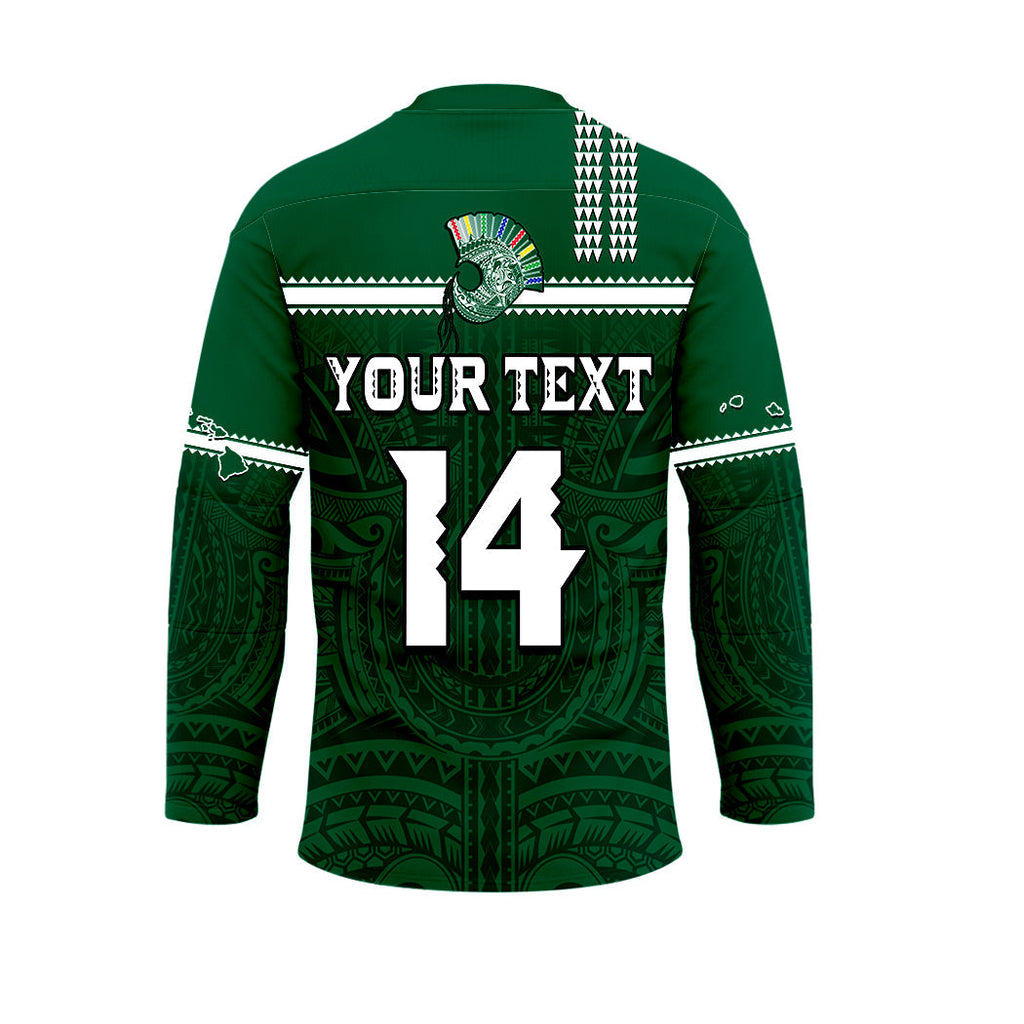 (Custom Text And Number) Hawaii Football Hockey Jersey Kakau Rainbow Warriors Helmet Go Bows LT14