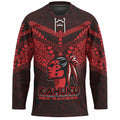 Hawaii Hockey Jersey - Kahuku High And Intermediate School Logo LT10