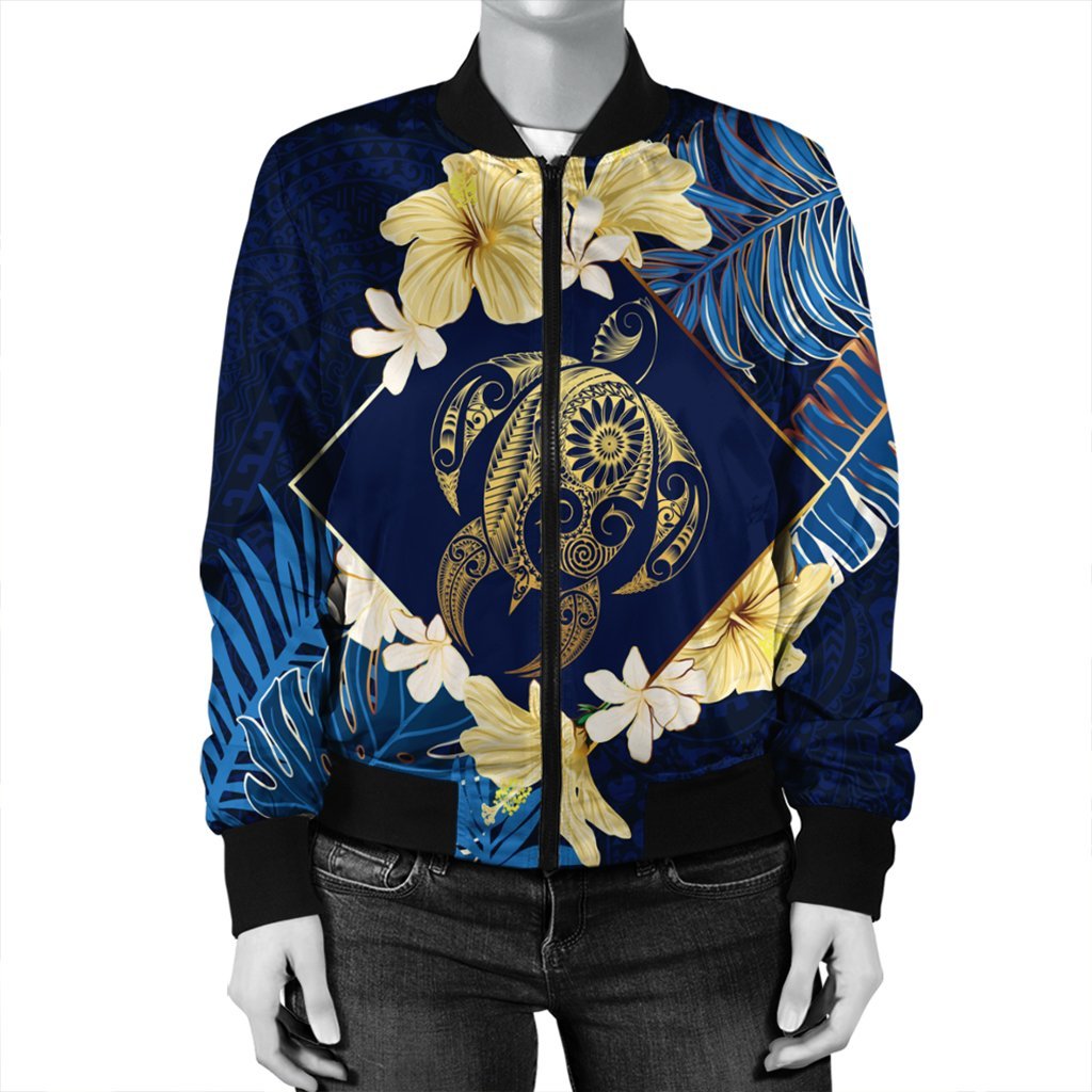 Hawaii Turtle Tropical Bomber Jacket - Taha Style - AH