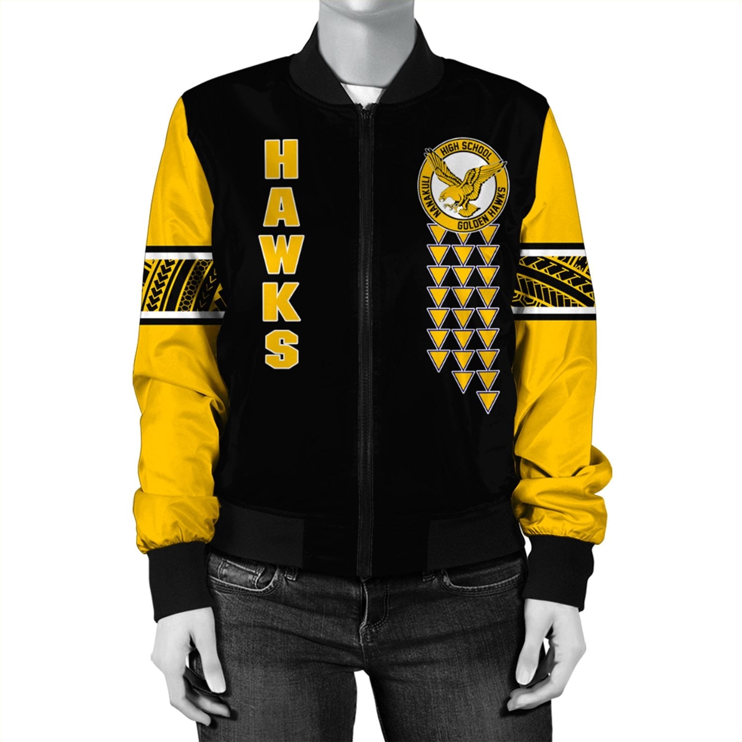 (Personalized) Hawaii Bomber Jacket - Nanakuli High Custom Your Class Bomber Jacket AH