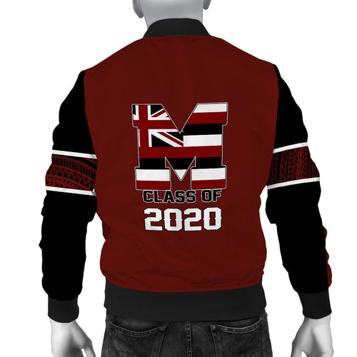 (Personalized) Hawaii Bomber Jacket - Farrington High Custom Your Class Bomber Jacket Maroon LT12