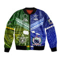 Samoa And Cook Islands Bomber Jacket Together LT8