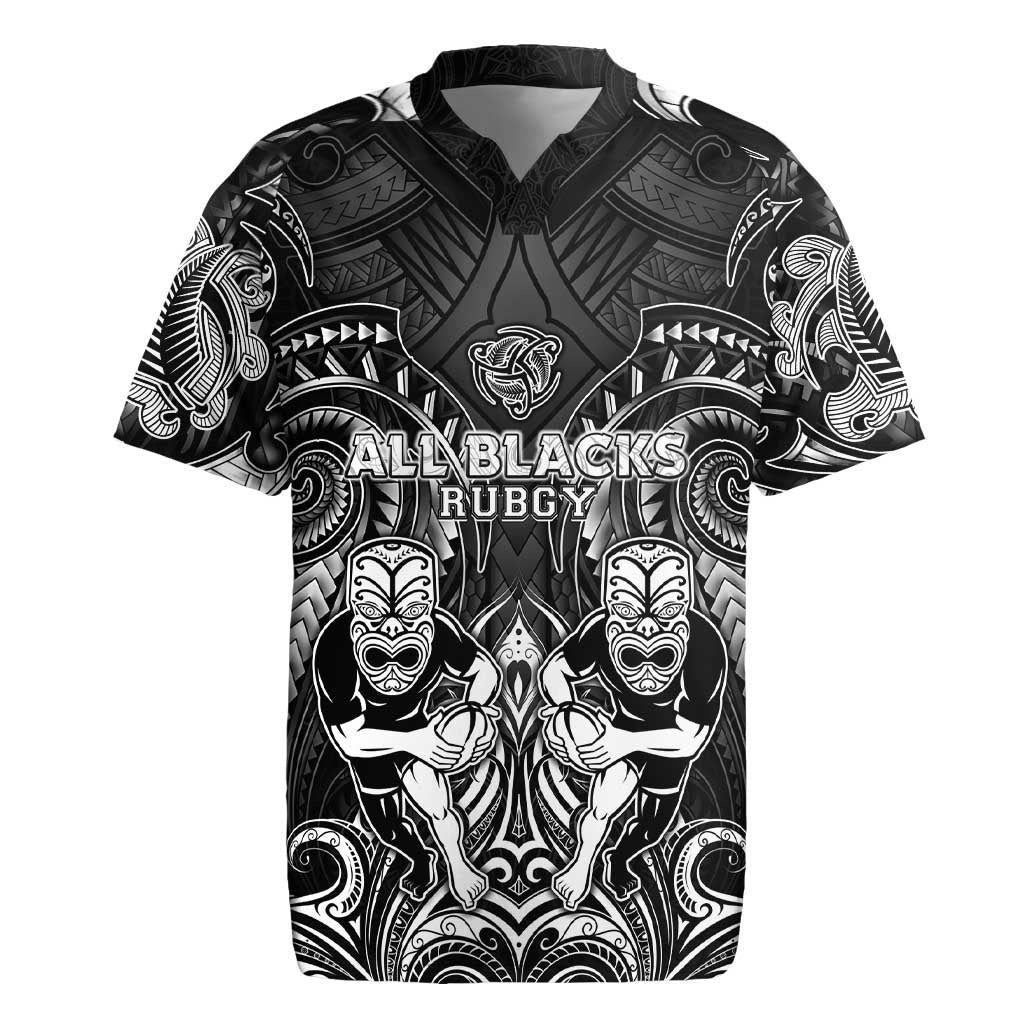 Personalized All Black Rugby Jersey New Zealand Rugby Mascot Maori DT02