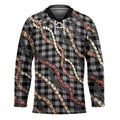 Hawaii Palaka Niihau Shell Lei Hockey Jersey Tropical Island Plaid Patterns DT05