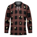 Hawaii Palaka Kahelelani Shell Lei Costume Hockey Jersey Plaid Patterns DT05