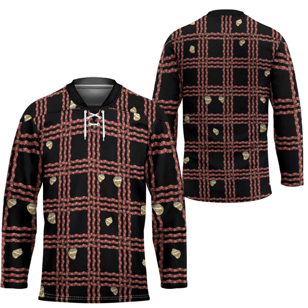 Hawaii Palaka Kahelelani Shell Lei Costume Hockey Jersey Plaid Patterns DT05