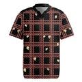 Hawaii Palaka Kahelelani Shell Lei Costume Rugby Jersey Plaid Patterns DT05