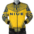 Niue Flag Polynesian Chief Men's Bomber Jacket