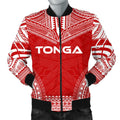 Tonga Flag Polynesian Chief Men's Bomber Jacket