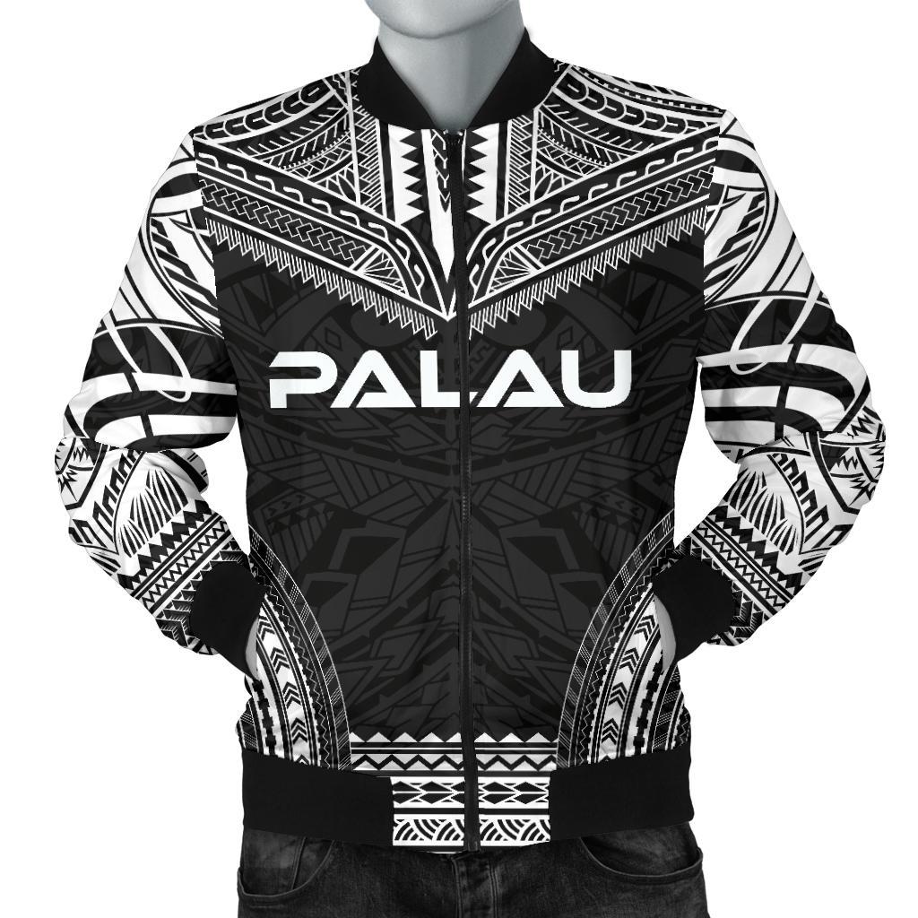 Palau Polynesian Chief Men's Bomber Jacket - Black Version