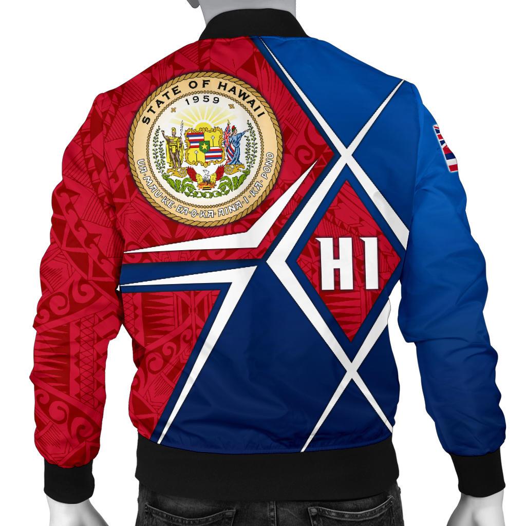 Polynesian Hawaii Men's Bomber Jacket - Hawaii Seal