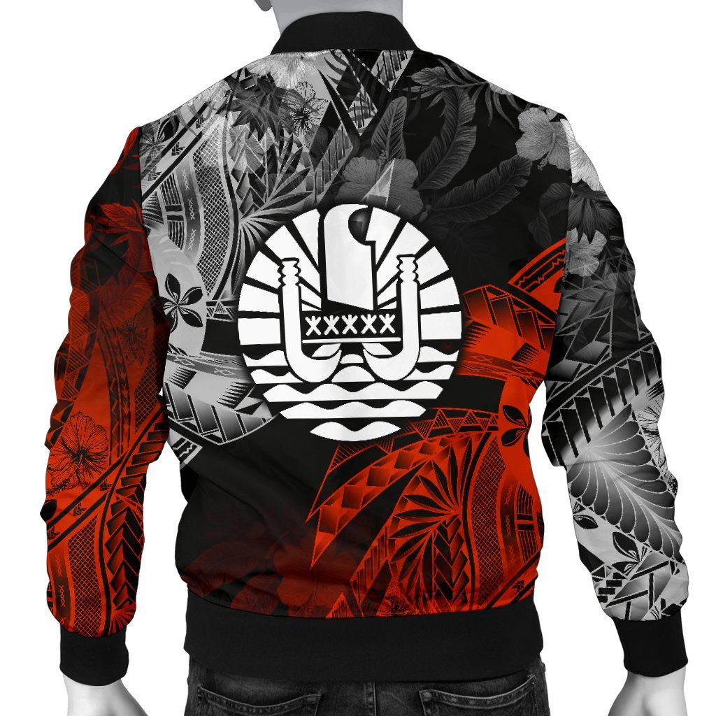 Tahiti Polynesian Personalised Men's Bomber Jacket - Vintage Polynesian Turtle