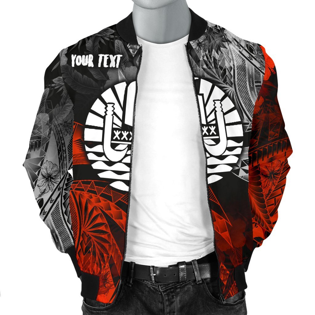 Tahiti Polynesian Personalised Men's Bomber Jacket - Vintage Polynesian Turtle