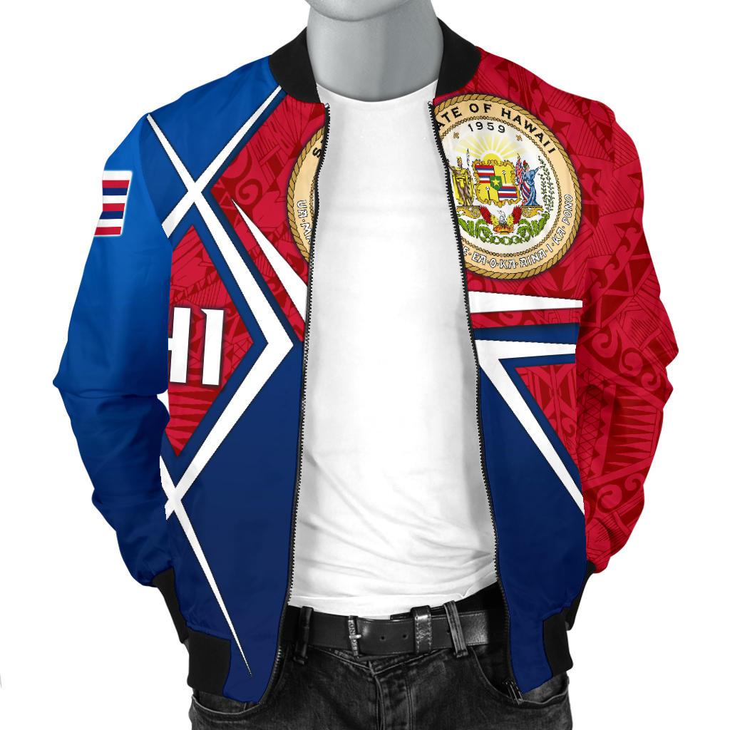 Polynesian Hawaii Men's Bomber Jacket - Hawaii Seal