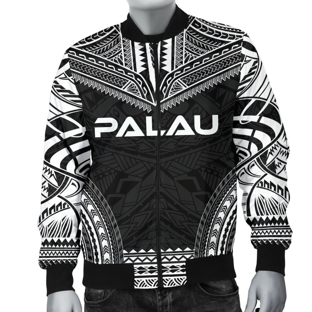 Palau Polynesian Chief Men's Bomber Jacket - Black Version