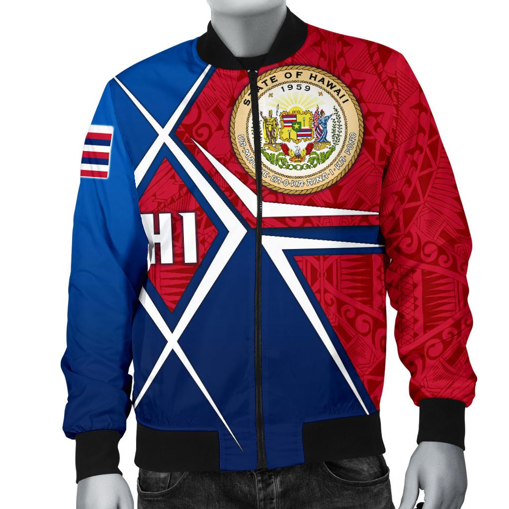 Polynesian Hawaii Men's Bomber Jacket - Hawaii Seal