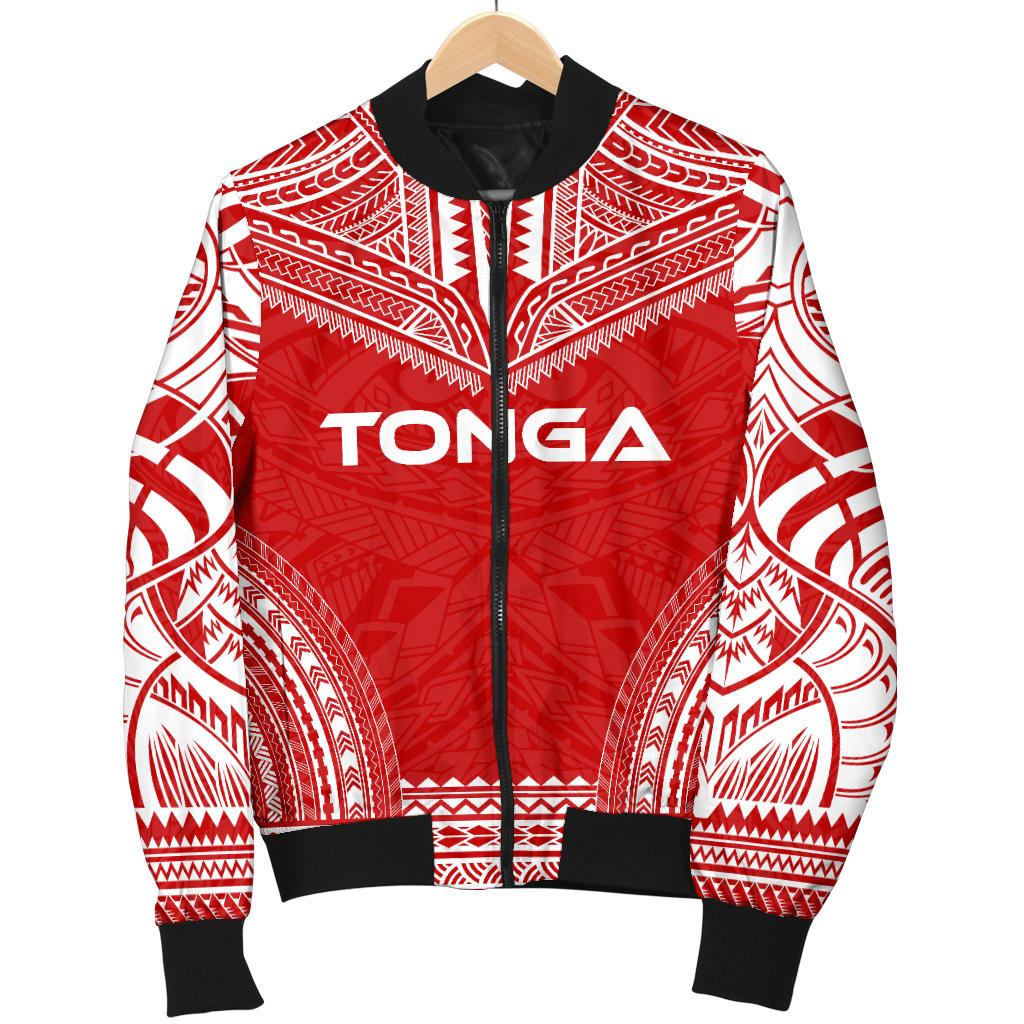 Tonga Flag Polynesian Chief Men's Bomber Jacket