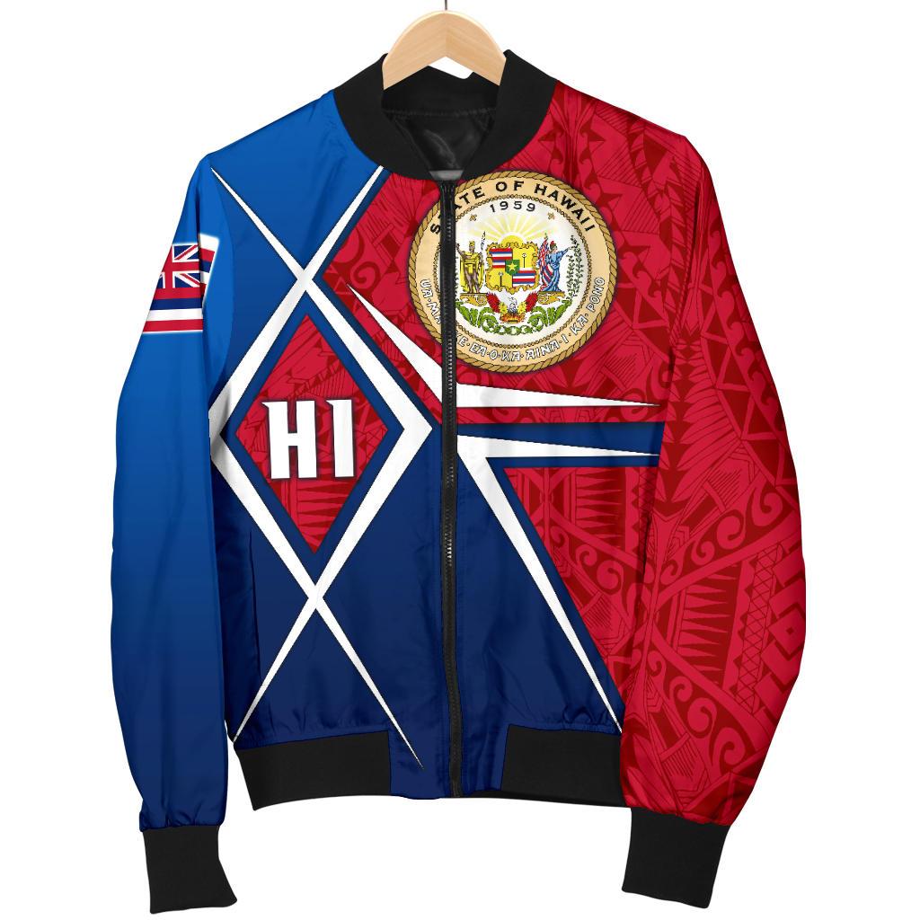 Polynesian Hawaii Men's Bomber Jacket - Hawaii Seal