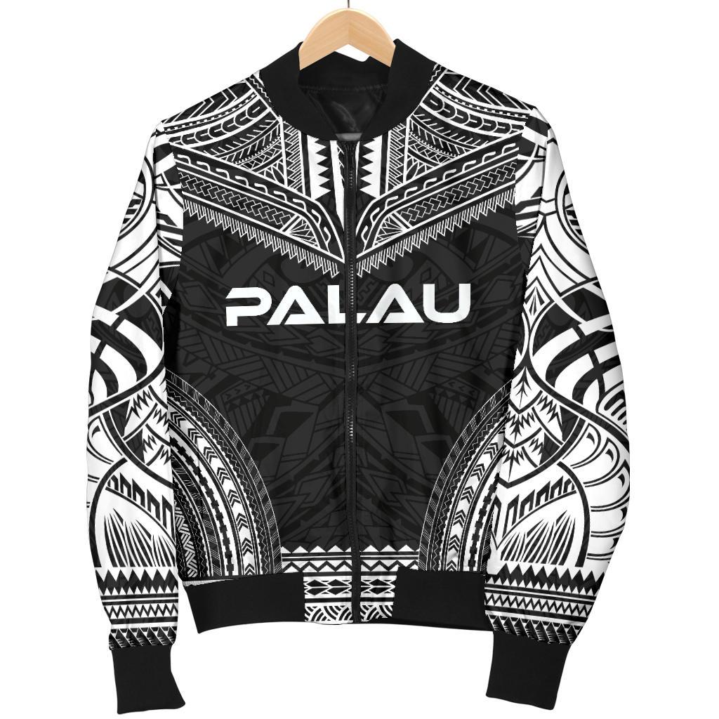 Palau Polynesian Chief Men's Bomber Jacket - Black Version