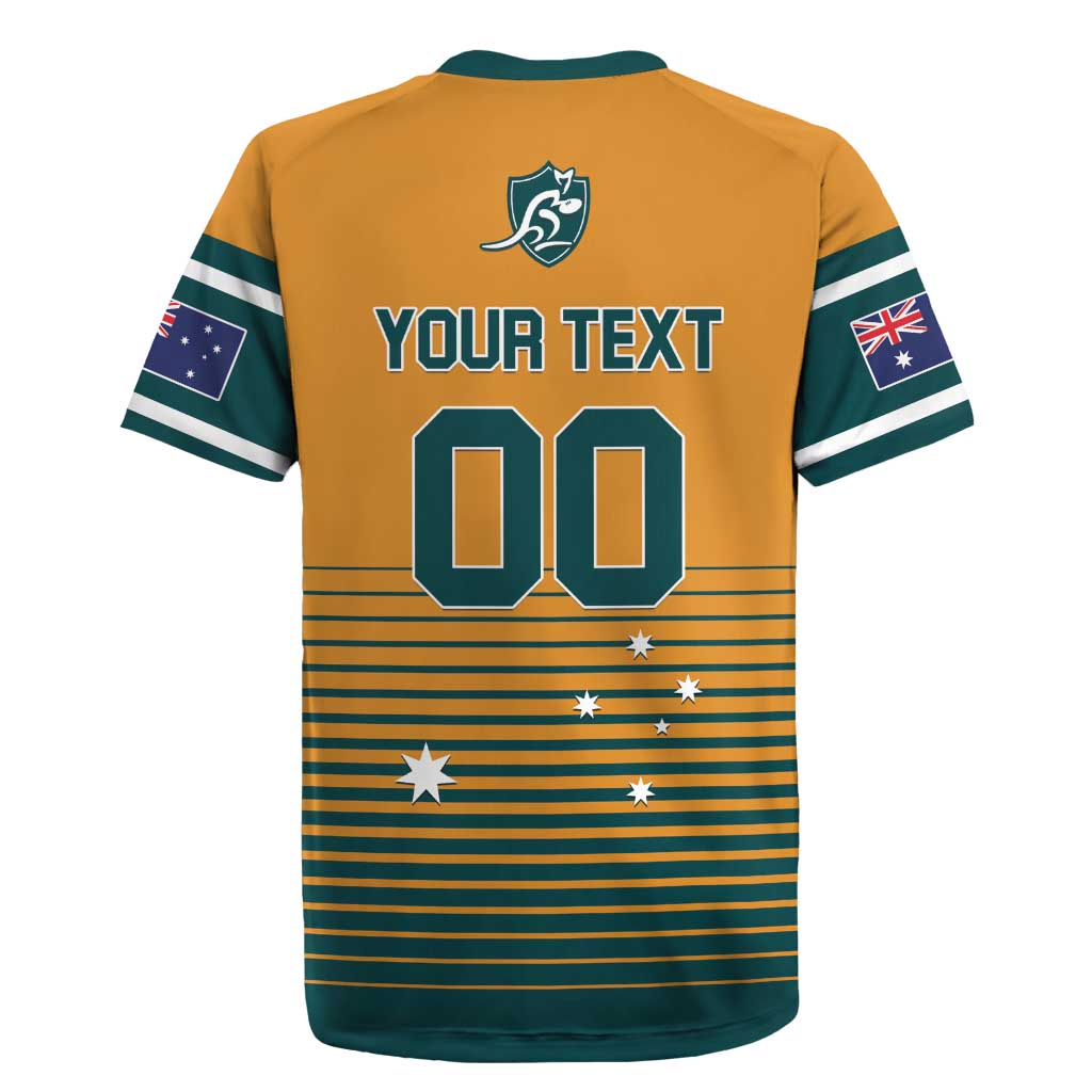 Custom Rugby Australia Rugby Jersey Junior Wallabies Go Champions LT01