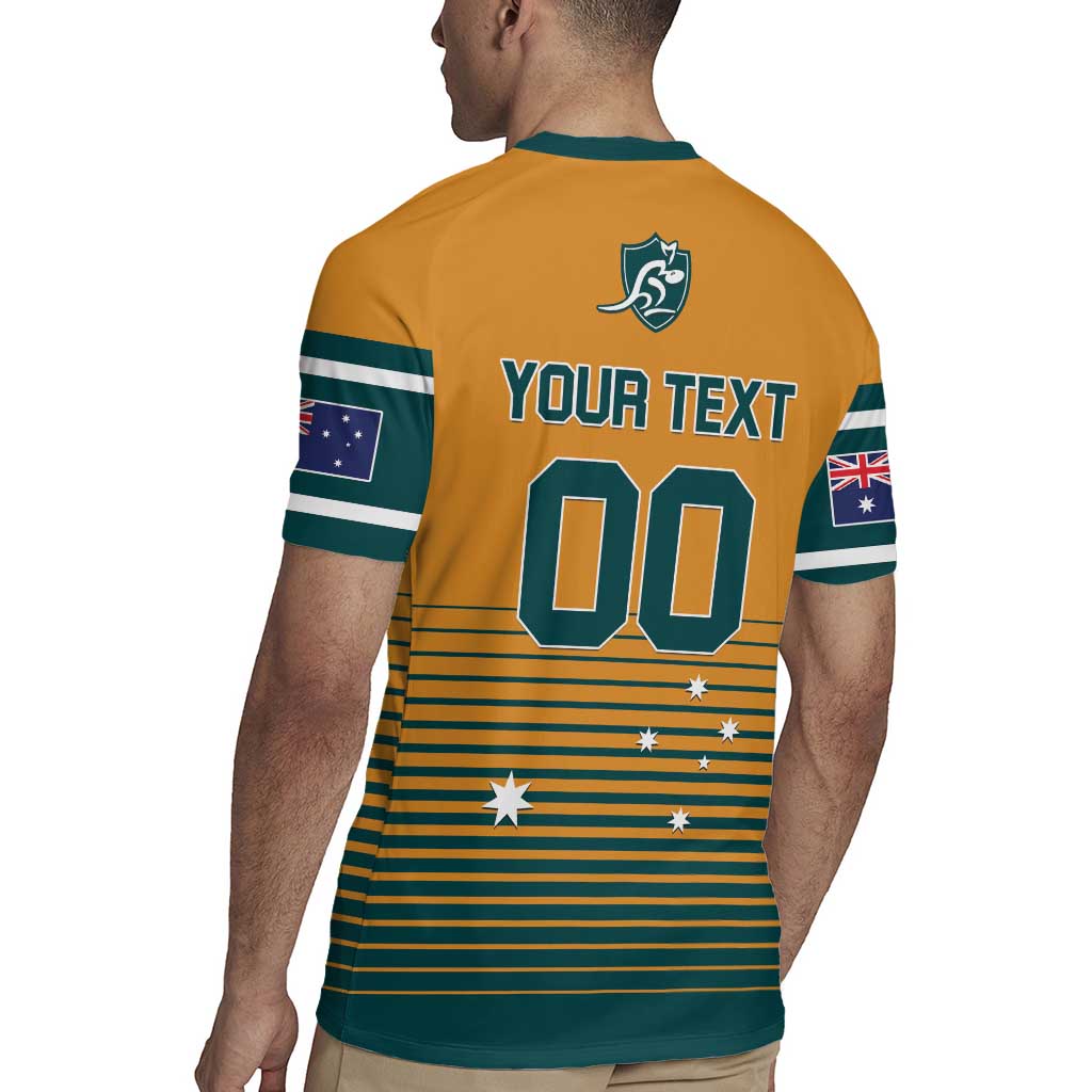 Custom Rugby Australia Rugby Jersey Junior Wallabies Go Champions LT01