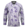 Anthurium Pikake Ti Leaf Palaka Hockey Jersey Purple Version LT01