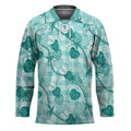 Anthurium Pikake Ti Leaf Palaka Hockey Jersey Turquoise Version LT01
