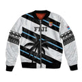 Custom Fiji 2024 Rugby Bomber Jacket Fijian Tapa Pattern LT01