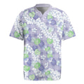 Anthurium Plumeria Lei Pastel Rugby Jersey Purple Hawaiian Splendid Palaka LT01