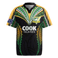 Custom Cook Islands Rugby League Rugby Jersey Tatau Tribal Pattern-Special Edition Black Color LT03