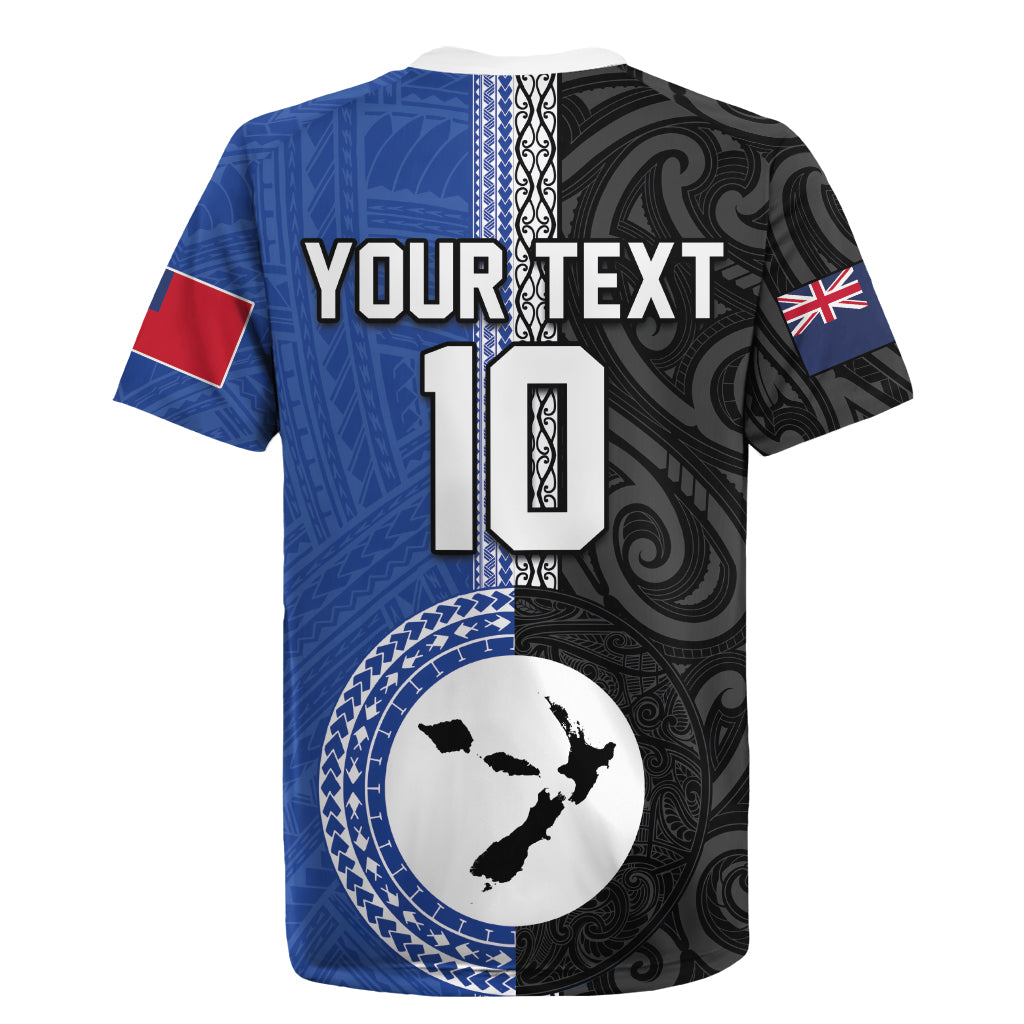 Custom Samoa and New Zealand Rugby Rugby Jersey Teuila Samoan and Maori Warrior LT03