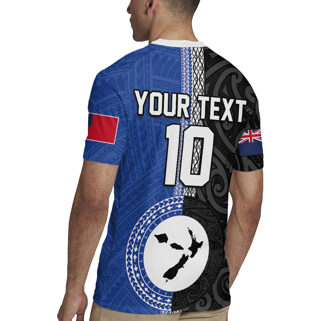 Custom Samoa and New Zealand Rugby Rugby Jersey Teuila Samoan and Maori Warrior LT03