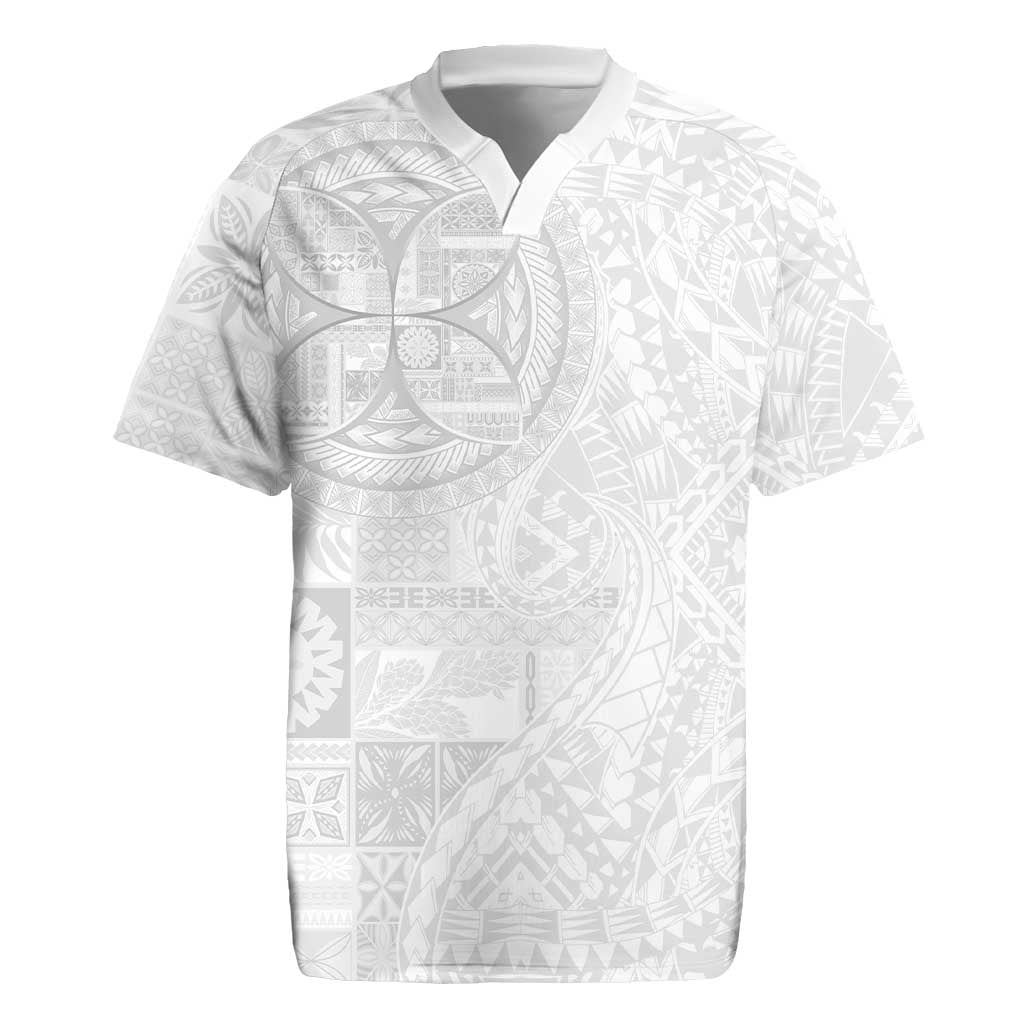 Samoan Culture-Lotu Tamaiti Rugby Jersey Siapo and Polynesian Art Tattoos LT03