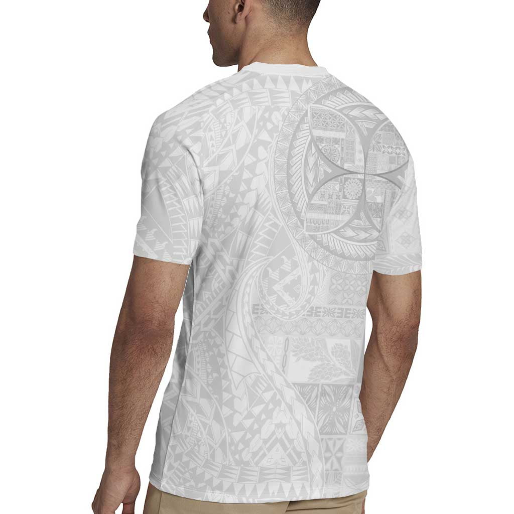 Samoan Culture-Lotu Tamaiti Rugby Jersey Siapo and Polynesian Art Tattoos LT03