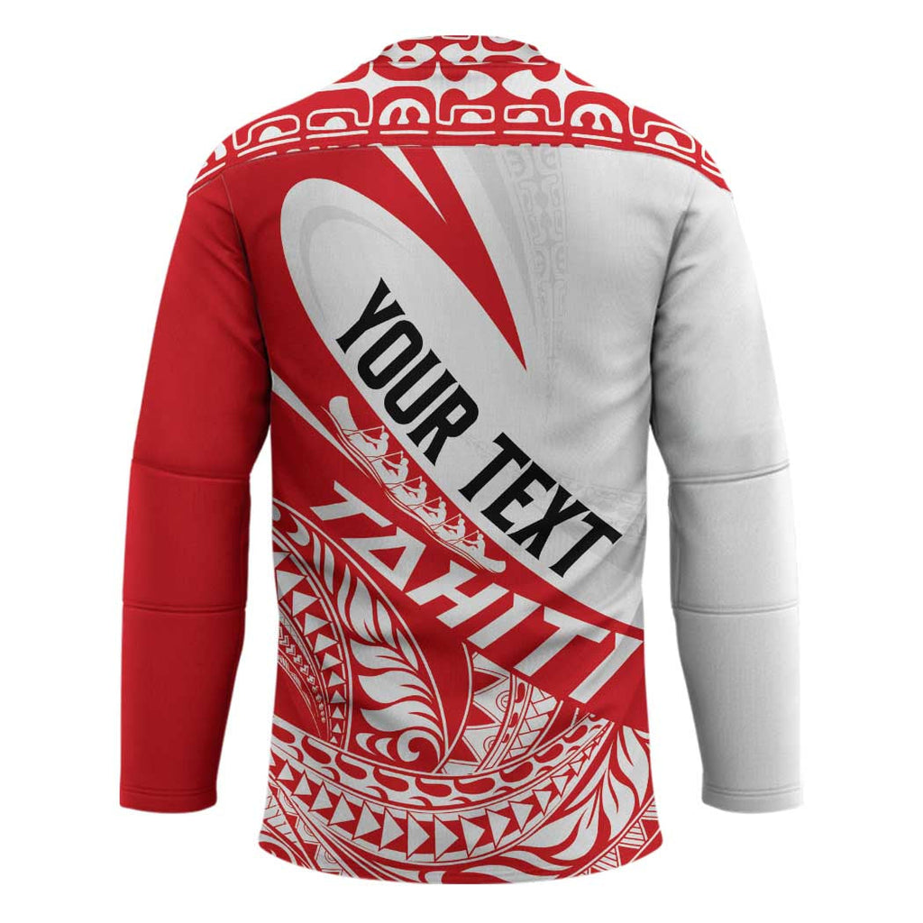 Personalised Tahiti Va'a Race Hockey Jersey Polynesian Tattoos Sporty Style LT03