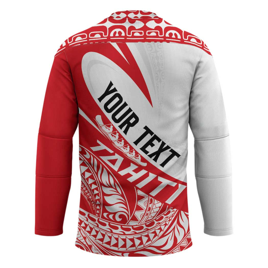 Personalised Tahiti Va'a Race Hockey Jersey Polynesian Tattoos Sporty Style LT03
