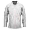 Samoan DNA Art Tattoo Hockey Jersey Polynesian Pattern All White LT03