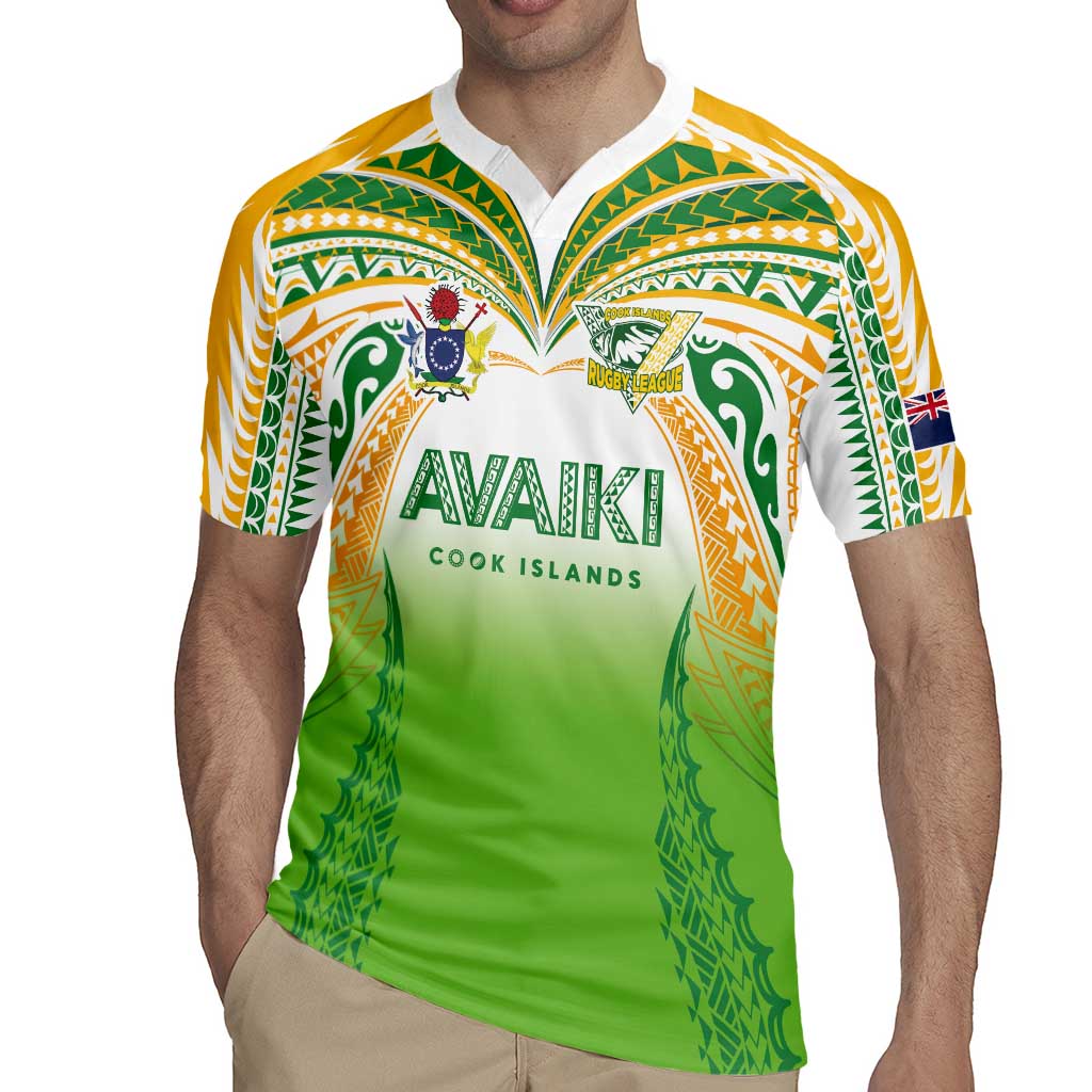 Custom Cook Islands Rugby League Rugby Jersey Avaiki Tatau Tribal Motifs White Color LT03