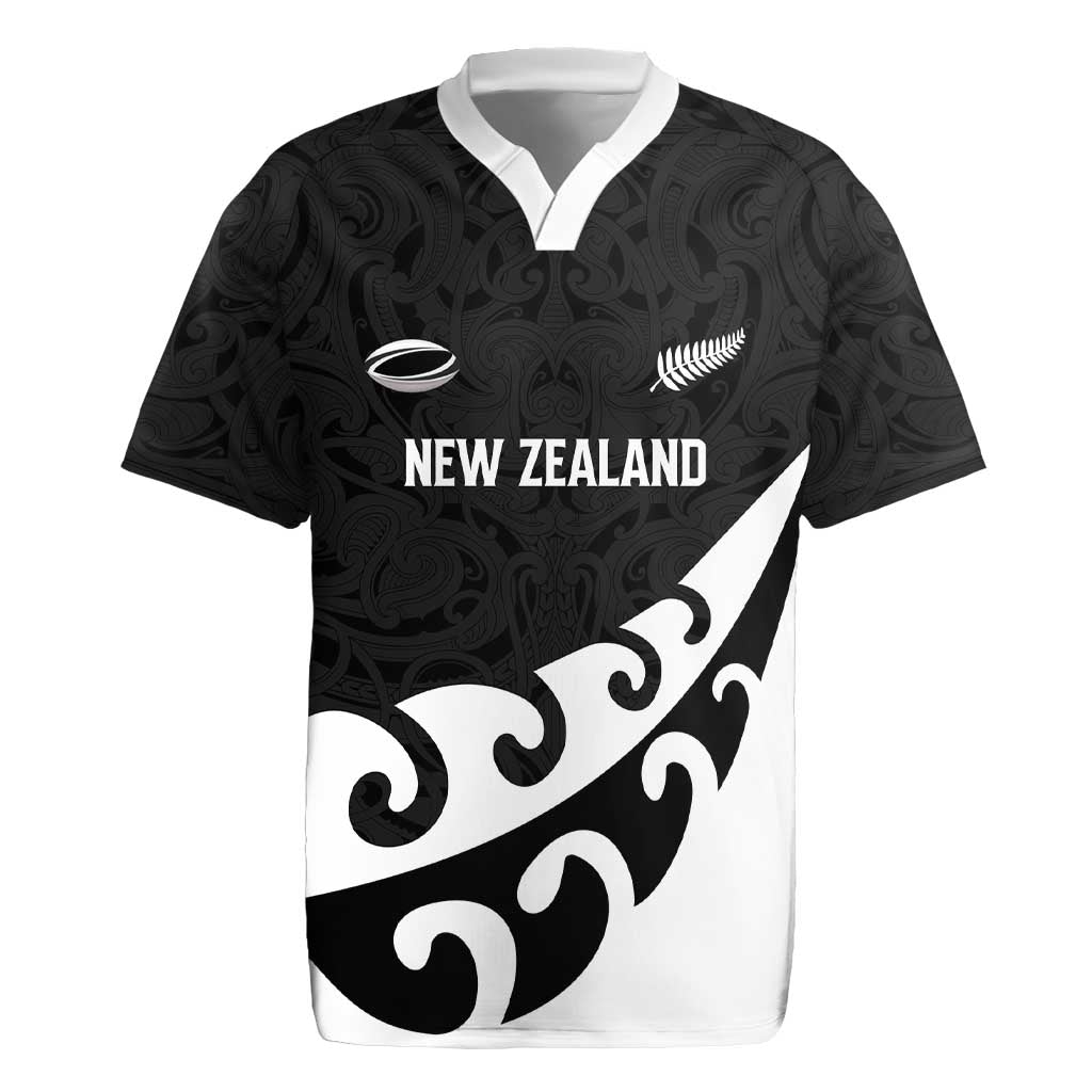 Custom NZ Rugby Rugby Jersey Koru and Silver Fern Sporty Style LT03
