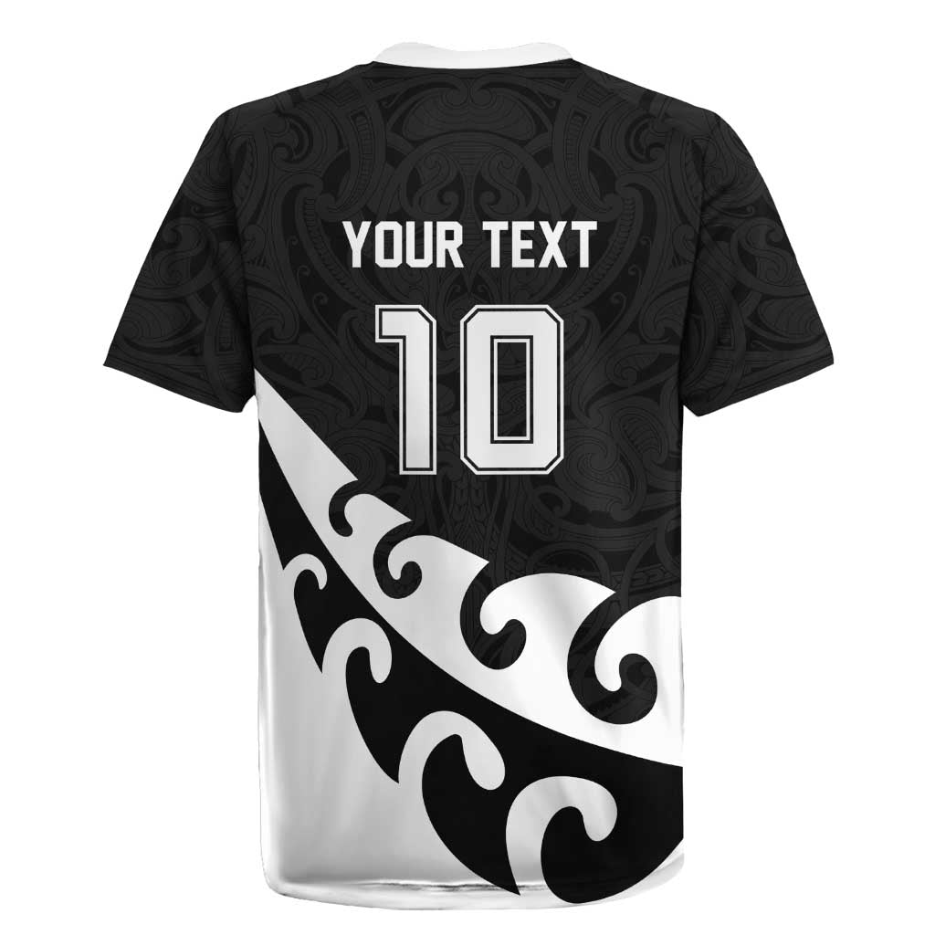 Custom NZ Rugby Rugby Jersey Koru and Silver Fern Sporty Style LT03